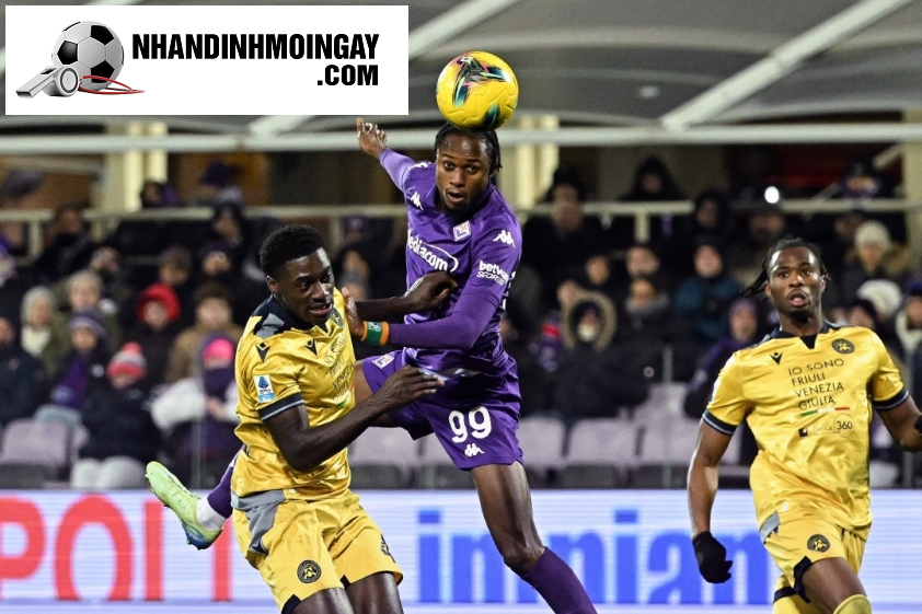 Udinese vừa có chiến thắng 2-1 trước Fiorentina