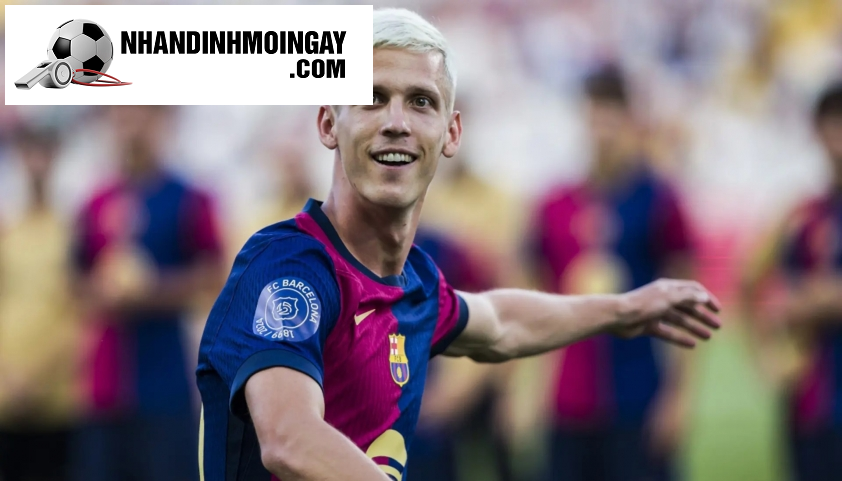 Dani Olmo quyết tâm ở lại Barca bất chấp tất cả (Ảnh: Getty).