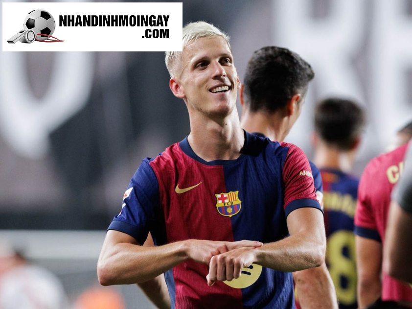 Dani Olmo có thể không được đăng ký thi đấu tại Barca vào nửa sau của mùa giải hiện tại (Ảnh: Getty).