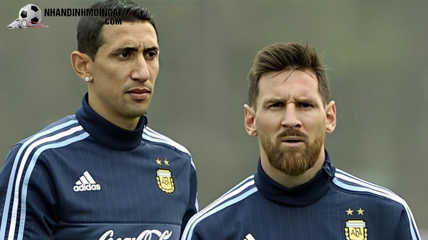 Messi mong muốn Di Maria trở lại thi đấu trong màu áo ĐT Argentina. Ảnh: Getty