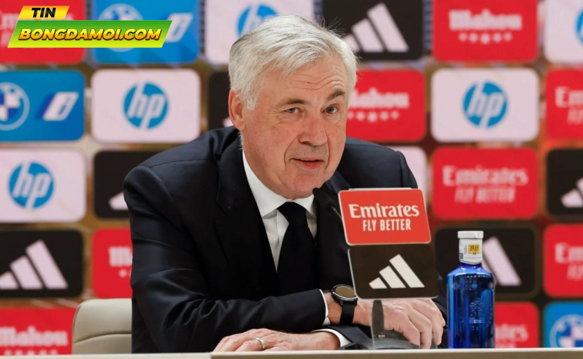 Ancelotti tỏ ra hài lòng với màn trình diễn của Mbappe sau trận đấu.