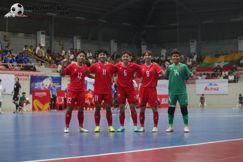 ĐT futsal nữ Việt Nam thắng đậm 5-1 Myanmar ở trận ra quân