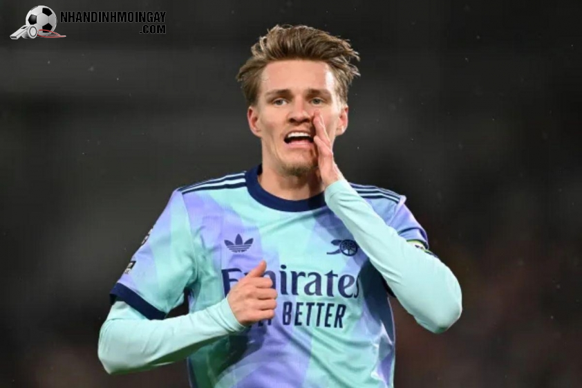 Odegaard không có tên trong đội hình xuất phát của Arsenal. Ảnh: Getty