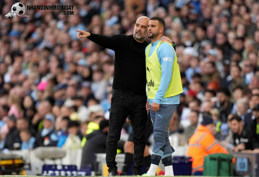 Pep Guardiola thừa nhận Kyle Walker muốn rời Man City. Ảnh: Getty