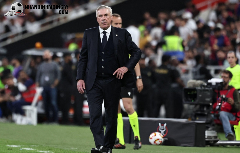 Ancelotti có thể sẽ bị sa thải nếu không thể giúp Real vô địch La Liga hoặc Champions League. Ảnh: Getty