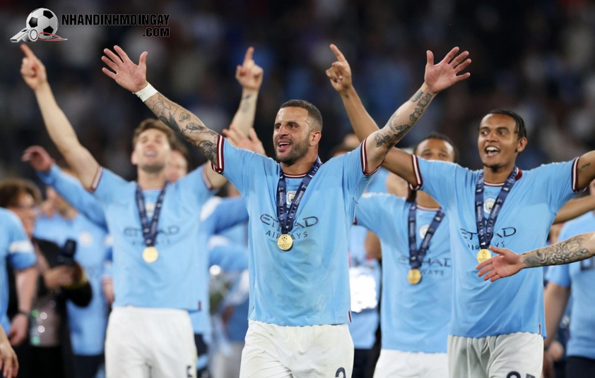 Kyle Walker gặt hái được nhiều thành công cùng Man City. Ảnh: Getty