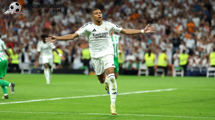 Mbappe có thông số ấn tượng trong mùa đầu tiên khoác áo Real Madrid. Ảnh: Getty