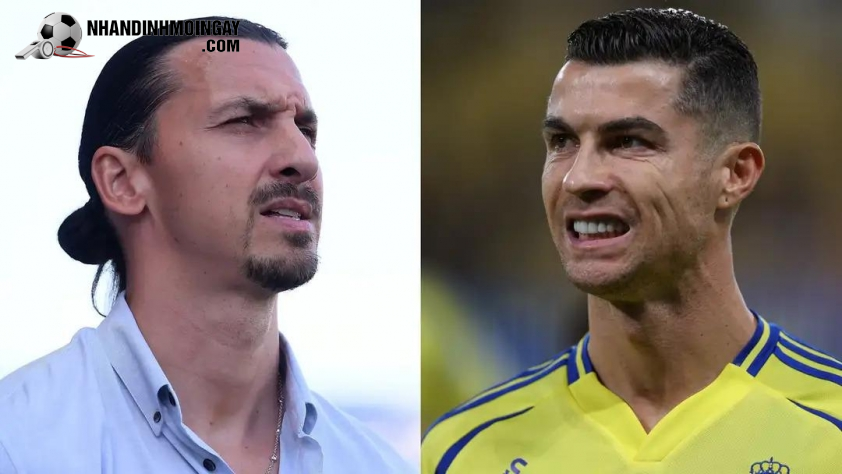 Zlatan Ibrahimovic phản ứng gay gắt với quan điểm của Ronaldo (Ảnh: Getty).