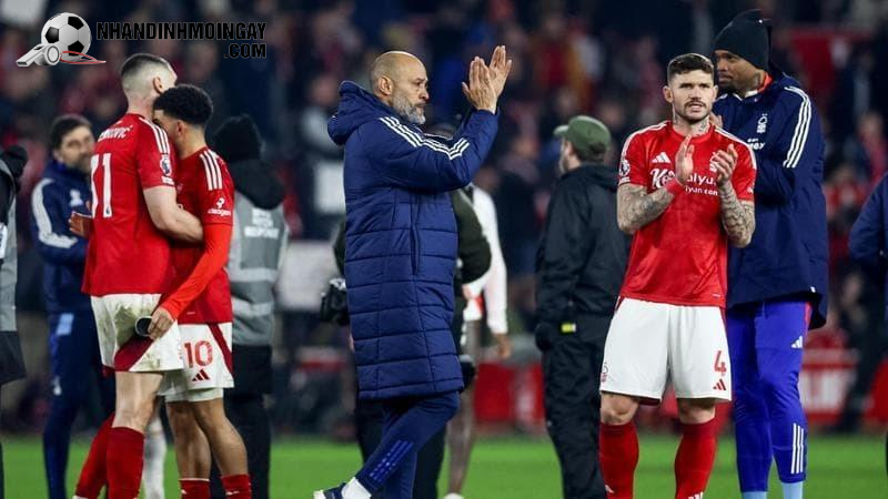 Nottingham của Nuno Espirito Santo đang bất khả chiến bại trong 8 vòng đấu liên tiếp. Ảnh: Getty