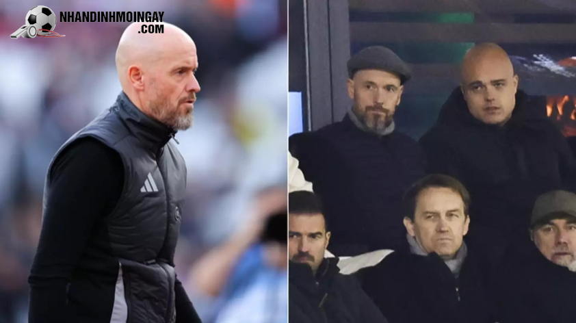 Ten Hag được phát hiện đến sân theo dõi trận đấu của Dortmund (Ảnh: SportBible).