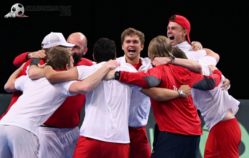 Niềm vui của đội tuyển Davis Cup Đan Mạch